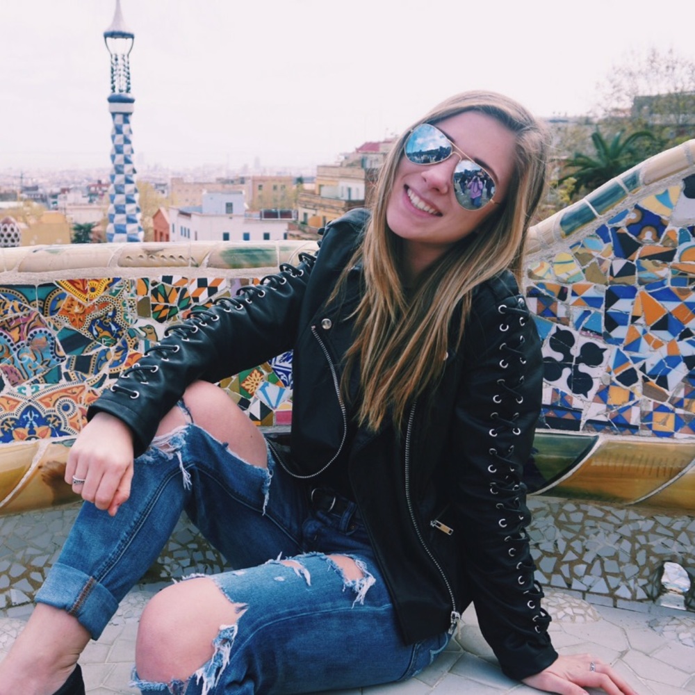 Black faux leather jacket